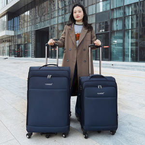 Large Capacity Oxford Fabric Luggage Bag with Combination Lock Travel Suitcase for Men And Women Durable Roller Bag