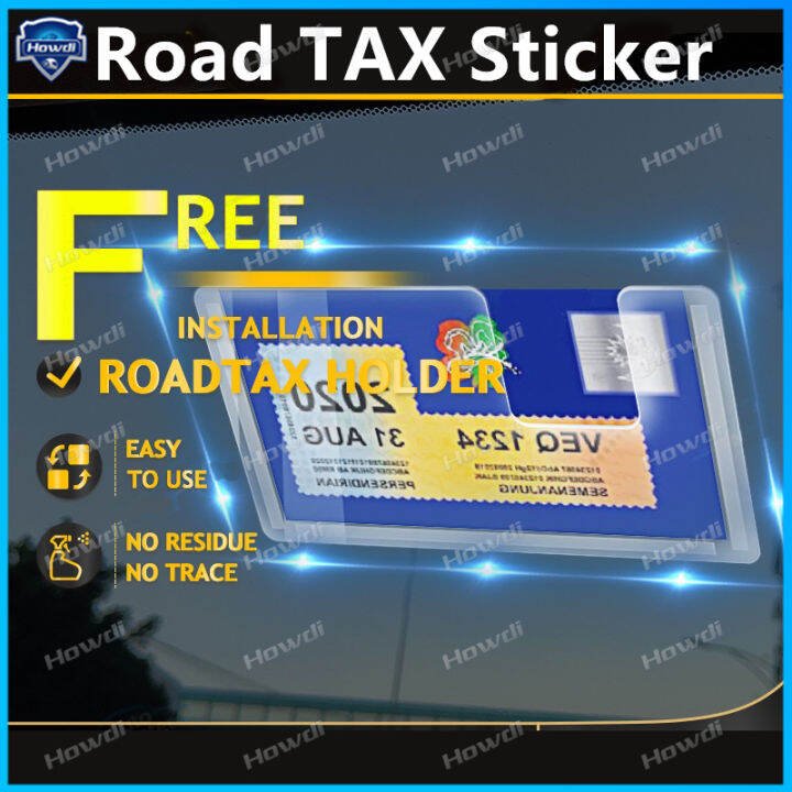 Latest Roadtax Holder Roadtax Sticker Removable Traceless 