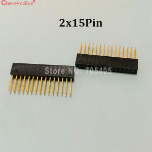 ChengHaoRan 10 Cái Chân Cắm Dọc Loại Pin Header Nam Khoảng Cách 2.54mm Hai Hàng Khớp Nối PCB Tùy Chọn 2x2 3 4 5 6 8 10 15 18 20 Chân