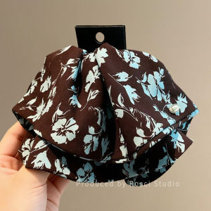 rosci | Retro Floral Skirt Design Elegant Half-Up Hair Clip