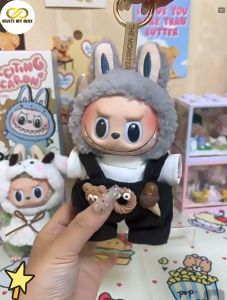 LABUBU V1 V2 V3 Case Cartoon MONSTERS Doll Transparent Protective Cover Storage Box Dust Box Waterproof Gift Present 保护壳