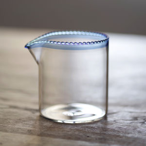 High End Simple Handmade Glass Lead-Free Heat Resistant Tea Pouring Set Public Reasonable Cup Tea Ocean Tea Tools