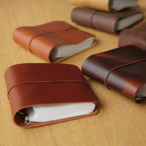 Retro Genuine Leather 3-Inch Polaroid Pocket Album Insert Cowhide Photo Album Portable Photo Storage Book Album
