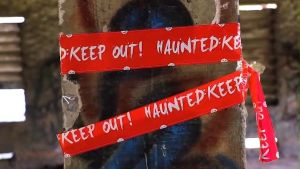Halloween Warning Tape Signs Banner Halloween Props Window Prop Party Danger Warning Line Halloween Party Decoration Supplies Halloween isolation warning tape Europe and the United States skull decorative warning strips