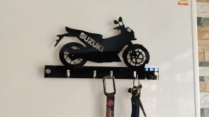 RAIDER Motorcycle Black Wall Mounted Key Holder: A Stylish Home Decor Solution