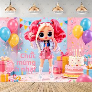 Potdemiel | Bộ Trang Trí Tiệc Sinh Nhật Theo Chủ Đề MYsteRY Clubs Với Cốc Đĩa Bóng Bay Băng Rôn - Đạo Cụ Chụp Ảnh Làm Nền Cho Các Bé Gái