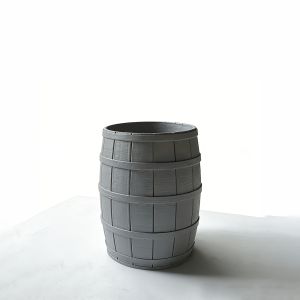 Wooden Barrel Shaped Pen Holder Wine Barrel Pen Holder Multifunctional Pen Holder Makeup Brush Holder Storage Bucket Desk