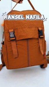 AOLONG Ransel NAFILA 0831# - Backpack Wanita Cantik dan Elegan Bahan Parasut Anti Air Bisa COD
