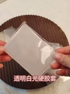 เฟรมการ์ด ดาวหัวใจสามเหลี่ยม สีรุ้ง มีฟิล์มกันรอยและไม่กันรอย เคสแข็งสำหรับการ์ด toploader B6B7B8A6A7 PVC 35PT