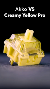 ⚡[Local Seller/INSTOCK]⚡ AKKO Creamy Yellow Pro V5 Creamy Thocky Linear Switches Custom Mechanical Keyboard Hotswap | 1 qty = 5 switches