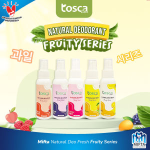 DEODORAN TAWAS SPRAY / TOSCA DEODORAN TAWAS FRUITY SERIES / DEODORAN SPRAY 100ML