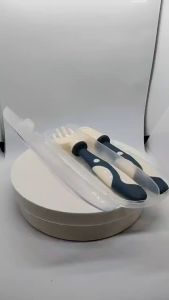 NIVICO BEBE Sendok Dan Garpu Bayi  Baby Spoon Fork Peralatan Makan Bayi Aman SILIKON Silicone