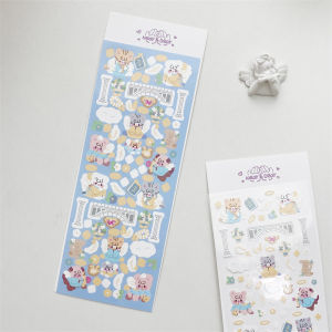 Korean Ins Cute Cartoon Angel Devil Gooka Sticker DIY Handbook Polaroid Decorative Material Waterproof Sticker