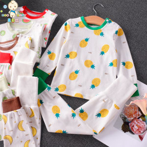 Pure Cotton High Waist Baby Clothes Set Fruit Patterned Underwear for Boys And Girls Age 1-3 Years Old Warm Home Wear