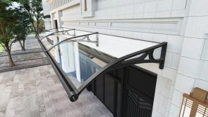 GALAXY Kanopi Canopy Atap Transparan Gelap 60x100/100x150 Cm