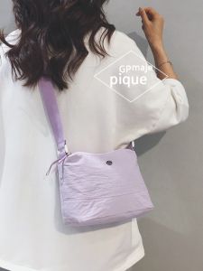 Laid-back Style Canvas Bag Womens Fashion Casual Versatile Commuting Sports Travel Crossbody Small Square Bag