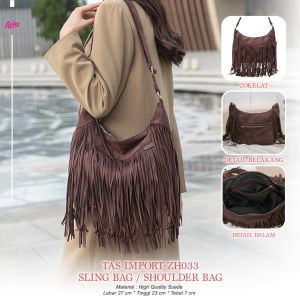 BISA COD Tas Keren Import Sling Bag / Shoulder Bag / Hand Bag High Quality Tas Import ZH033 Koleksi Tas Kerenz