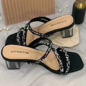 choma sandal heels/sandal wedding/sandal hak kaca