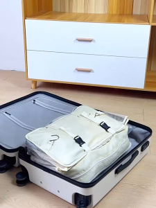 3 Tier Large Stow-N-Go Travel Luggage Organizer Packing Cube with Hanging Shelves Hanging Travel Bag