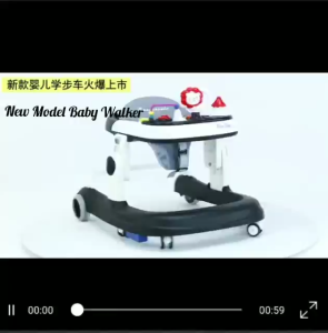 ~ Ship From KL~ Premium Foldable Baby Walker Baby Walker With Music Walker Baby Music Push Walkers Adjustable walker