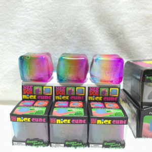 Schylling | Schylling Nee Doh Rainbow Color Cube Squishy Sensory Fidget Toy Fingertip Release Stress Relief Surprise Blind Box Decor Present