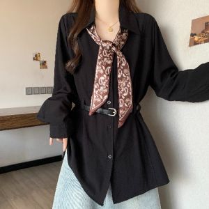AIYITI | Beautiful Sash Tie Long Sleeve Shirt