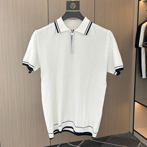 Áo Thun Nam Tay Ngắn Mùa Hè Thoáng Khí Rộng Rãi Cổ Polo Cao Cấp Chất Liệu Polyester Thường Ngày Thời Trang