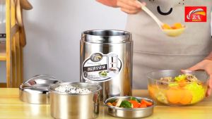 304 Stainless Steel Double-Layer Insulated Food Container 304不锈钢双层保温饭盒 | Bekas Makanan Penebat Haba Keluli Tahan Karat 3