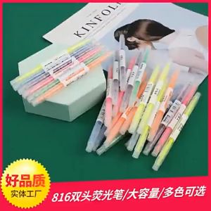 Bút Highlight 2 Đầu Đánh dấu Nhớ Dòng Bút Dạ Quang Queen Lee Store