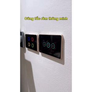 (Rạng Đông)(WIFI) Công tắc cảm ứng rèm chữ nhật thông minh Rạng Đông CTCU.WF V.REMT Kết nối Wifi