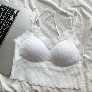 เสื้อชั้นในกีฬาไร้ตะเข็บแบบปรับได้สำหรับผู้หญิง รองรับน้ำหนักเบา ป้องกันการหย่อนคล้อย ดีไซน์หลังสวยงาม เสื้อชั้นในเสริมหน้าอกเล็กสำหรับเต้นรำเผ็ดร้อน