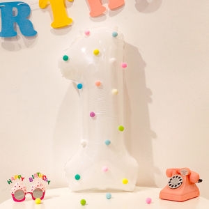 SHIERAI | Birthday Party Photo Prop Number Balloon 32 Inch