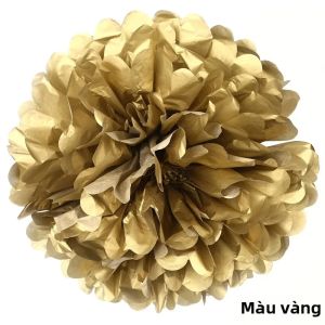 1PC 10Cm Khăn Giấy Pom Poms Hoa Bóng DIY Treo Hoa Giấy Cho Đám Cưới Trang Trí Phòng Dự Tiệc Cung Cấp Nhiều Màu Sắc Pompon