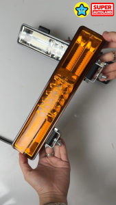 สปอตไลท์ รุ่น Killas สีส้มไฟกระพริบ โคมพลาสติกอย่างดี  รองรับไฟ 24V