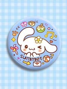 Cartoon Sanrio Badge Kawaii Hello Kitty My Melody Iron on Patch Creative Bag Charm Brooch Pin Decorative Accessories