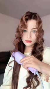 32mm Curling Iron Hair Crimper Waver Wave Curling Iron with Anti-ScaldIonic Deep Waver Hair Curler Crimping Tool