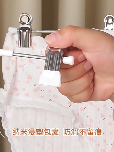 30/10PCS Seamless Pant Clip non-slip Adjustable Pant Hanger Skirt Metal Clip Clothes Trousers Hanger