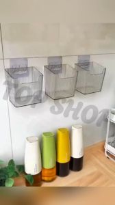 TOP SHOP Kitchen Organiser Ginger & Garlic Storage Box Wall Mounted Transparent Shelf Multi-Purpose Kitchen Storage Boxes