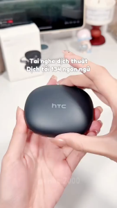 HTC NE52 Tai Nghe Phiên Dịch AI thời gian thực 134 ngôn ngữ 40 giờ siêu bền Âm trầm HiFi Chống nước IPX5 Bluetooth 6.0
