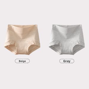Anyoumian | Plus Size High Waist Cotton Underwear Anti-Bacterial Long Crotch Briefs
