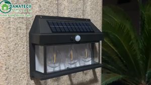 Đèn sợi tóc tích điện cảm biến chuyển động năng lượng mặt trời đèn Vonfram treo tường