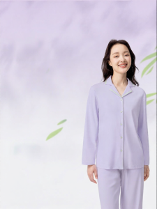 Purcotton | Water Gloss Cotton Pajama Set Long Sleeve and Pants