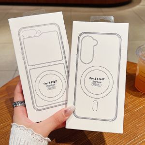 สําหรับMagsafe Magnetic ClearสําหรับSamsung Galaxy Zพับ7 6 5 4 3 Z Flip7 6 4 3 Z Flip6 flip5 Z Flip7 FEบรรจุภัณฑ์ฝาครอบ