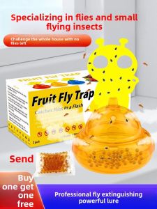 MONLEYTA | High-Efficiency Fruit Fly Trap Home Use Fly Killer Bug Catching Device With Sticky Yellow Board For Removing Small Flying Insects
