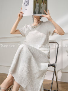 PlumJan | Bộ Đồ Hai Mảnh Phong Cách Pháp Trắng Tinh Khôi cho Mùa Hè