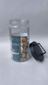 toples kaca tinggi kotak takawa tutup gagang ukuran 1.7 Liter (JQ 1700)