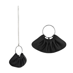 กระเป๋าสะพายข้างทรงหม้อผัดเท้าสไตล์จีนย้อนยุคพร้อมหัวเข็มขัดแบบใหม่ Heelwood กระเป๋าสะพายข้างสำหรับผู้หญิง กระเป๋าสะพายข้างแบบถือได้ ทรงเมฆ วัสดุผ้าซาติน