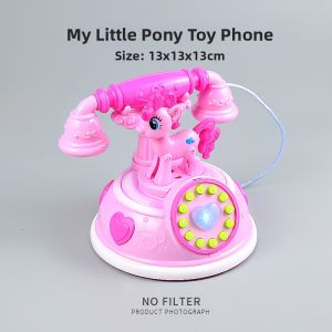Vintage Duck-Shaped Telephone Toy Story Machine for Children with Lights and Music