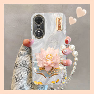 Invisible Luxury Phone Case for Honor Play 70 plus 60M 50 40S 30Plus 20A with Lanyard Creative Acrylic Protective Cover