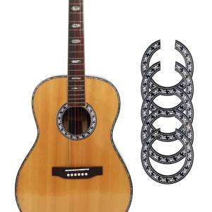 IRIN | IRIN 5Pcs Guitar Sound Hole Sticker Rose Decal Sticker Personalized Adhesive Sticker for 39 Inch Classical Guitar Accessories